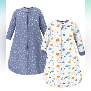 Unisex Baby Premium Quilted Long Sleeve Sleeping Bag and Wearable Blanket